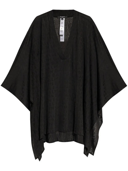 Logo-Jacquard Beach Minidress