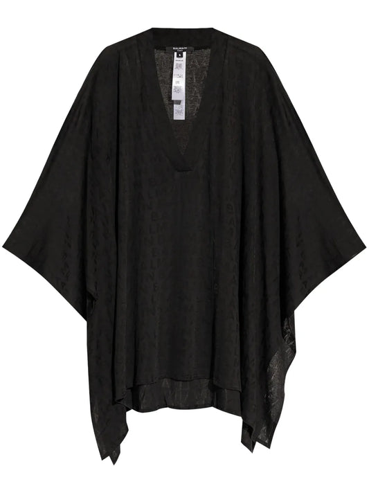 Logo-Jacquard Beach Minidress