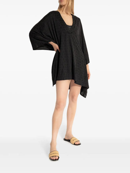 Logo-Jacquard Beach Minidress
