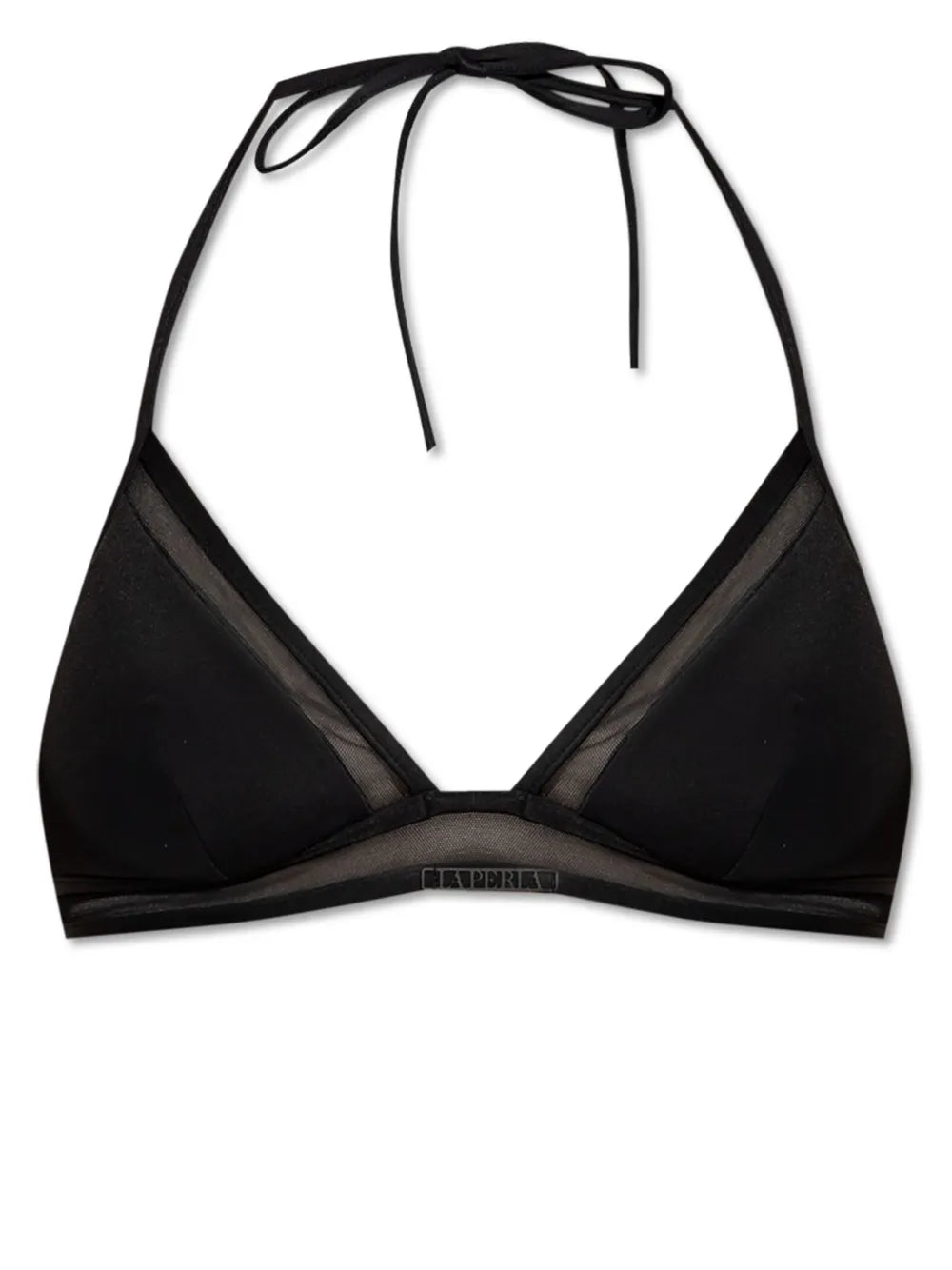 Logo-Plaque Panelled Bikini Top
