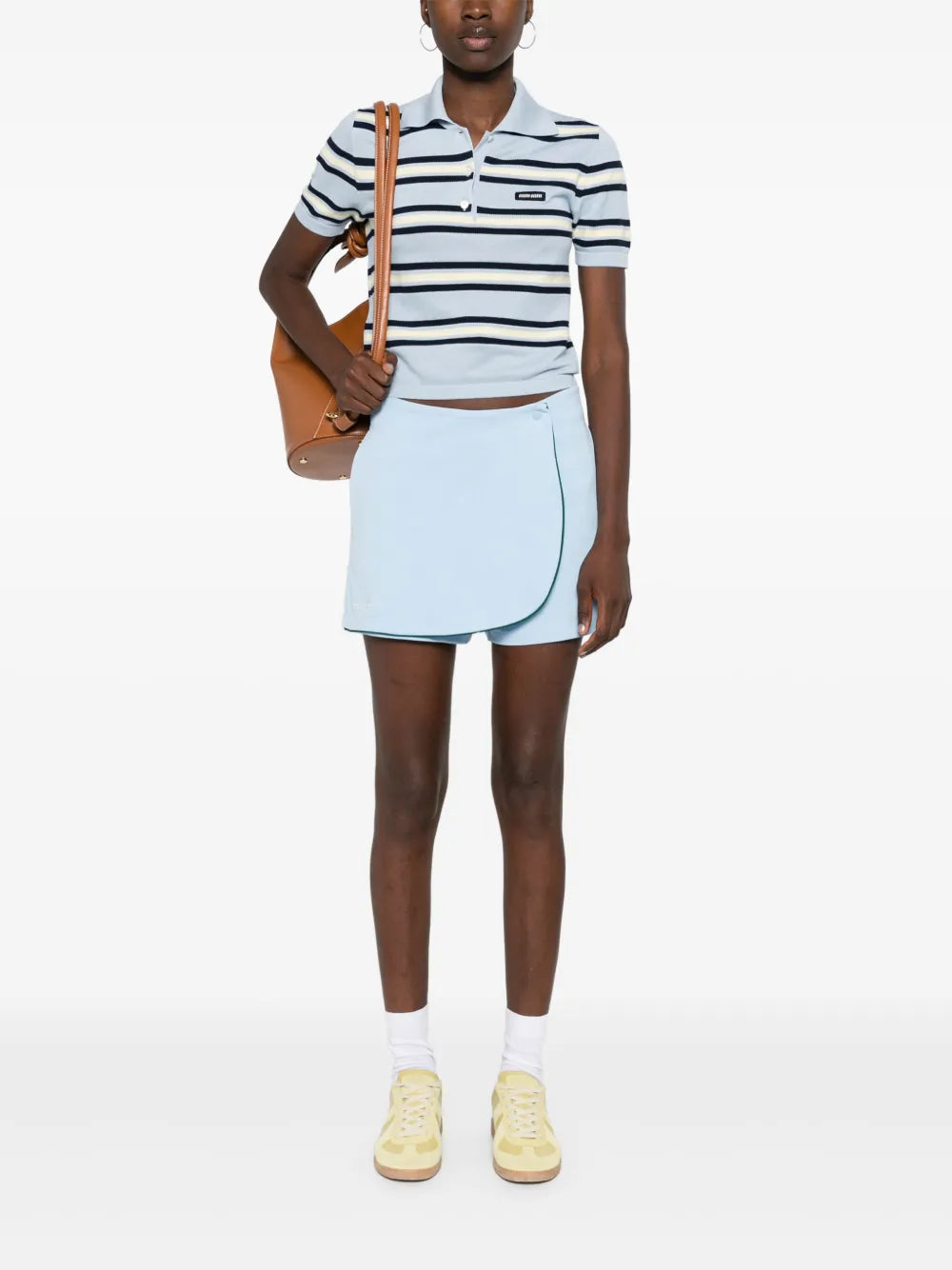 Logo-Embroidered Cotton Skort