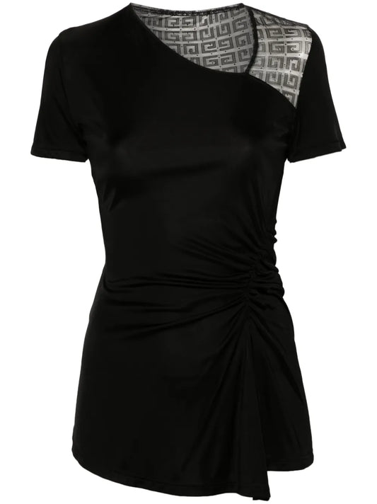 4G-Lace Draped Top