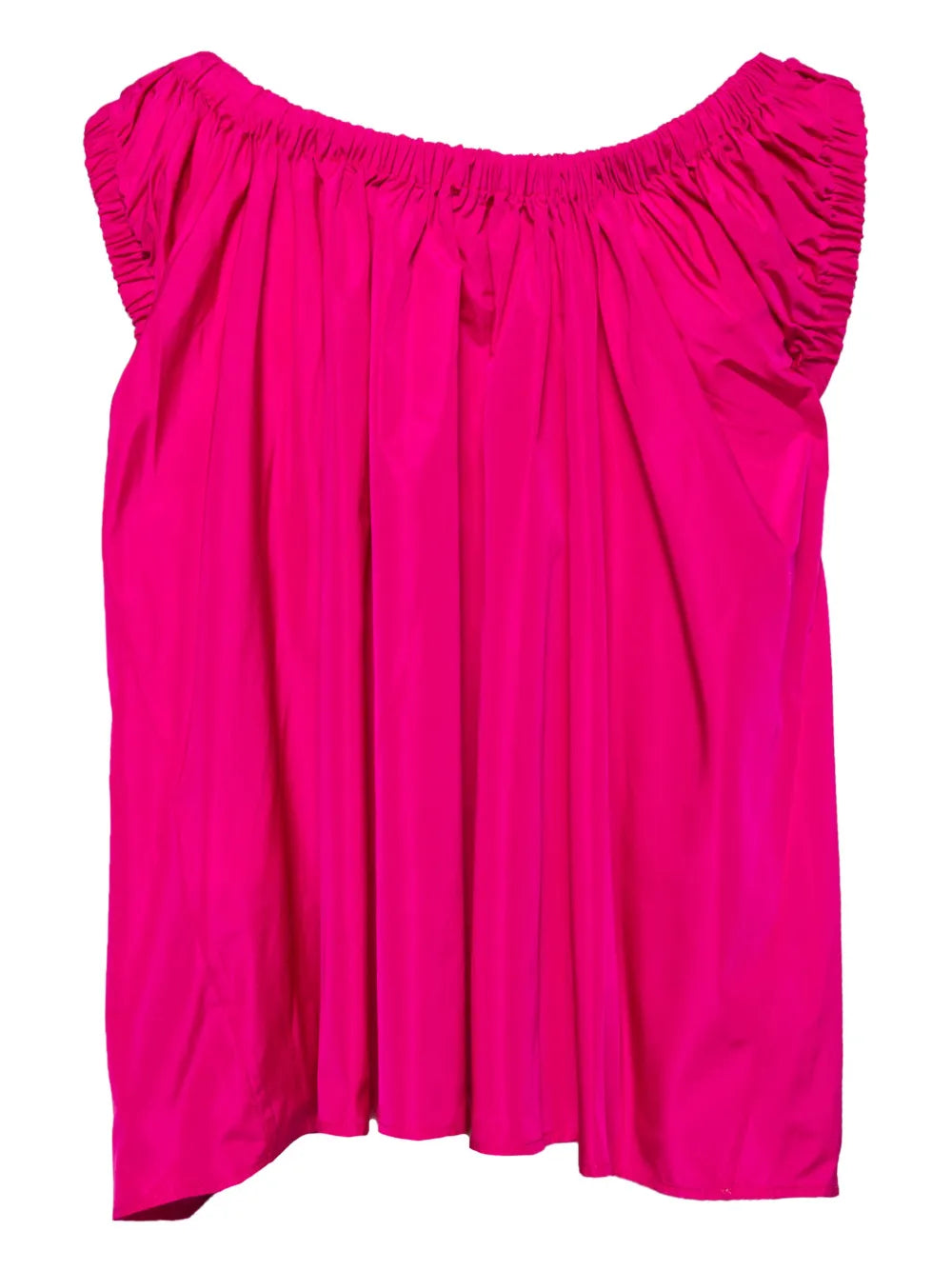 Gathered Taffeta Vest