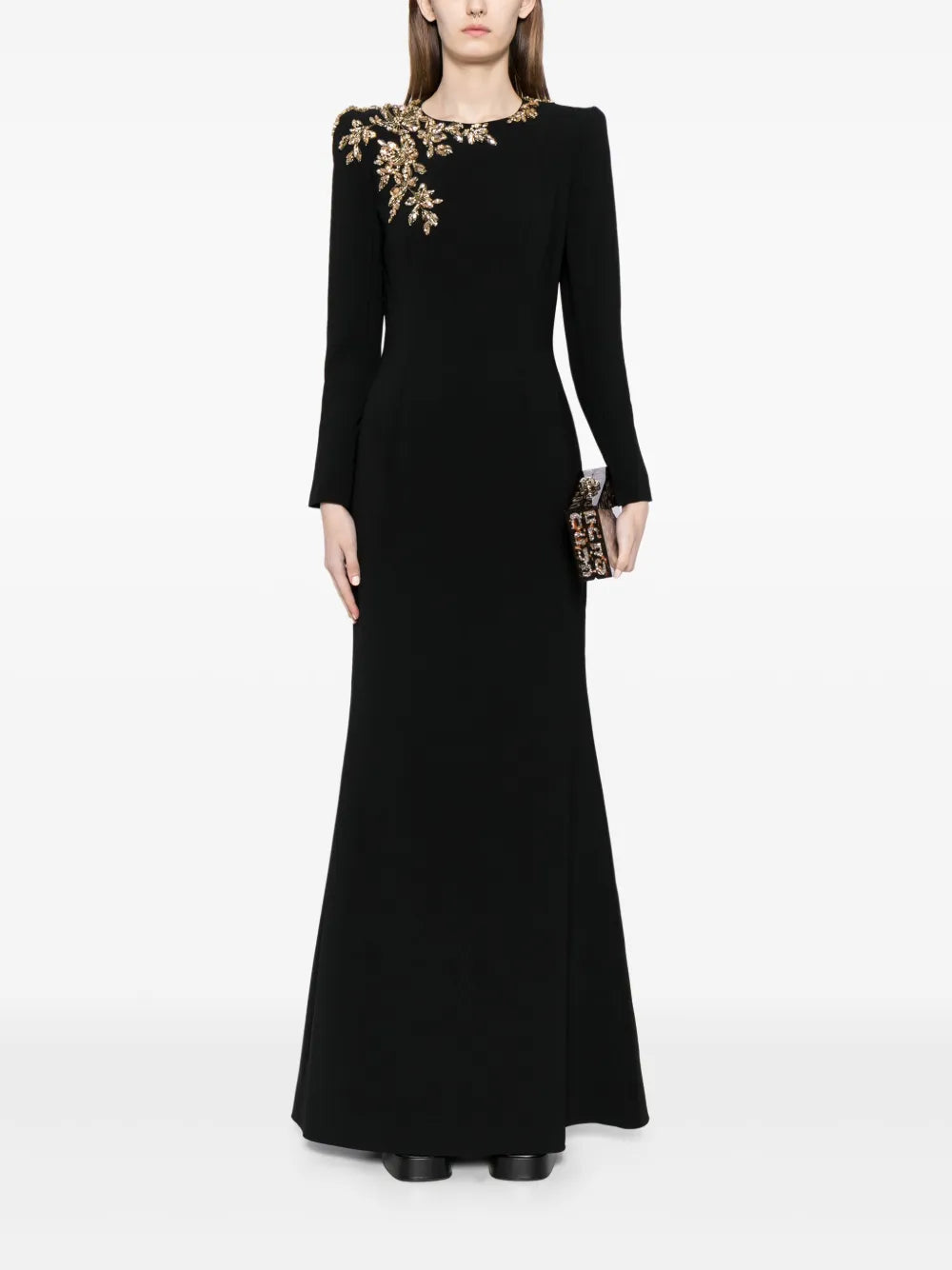 Angel Eyes Crystal-Embellished Gown
