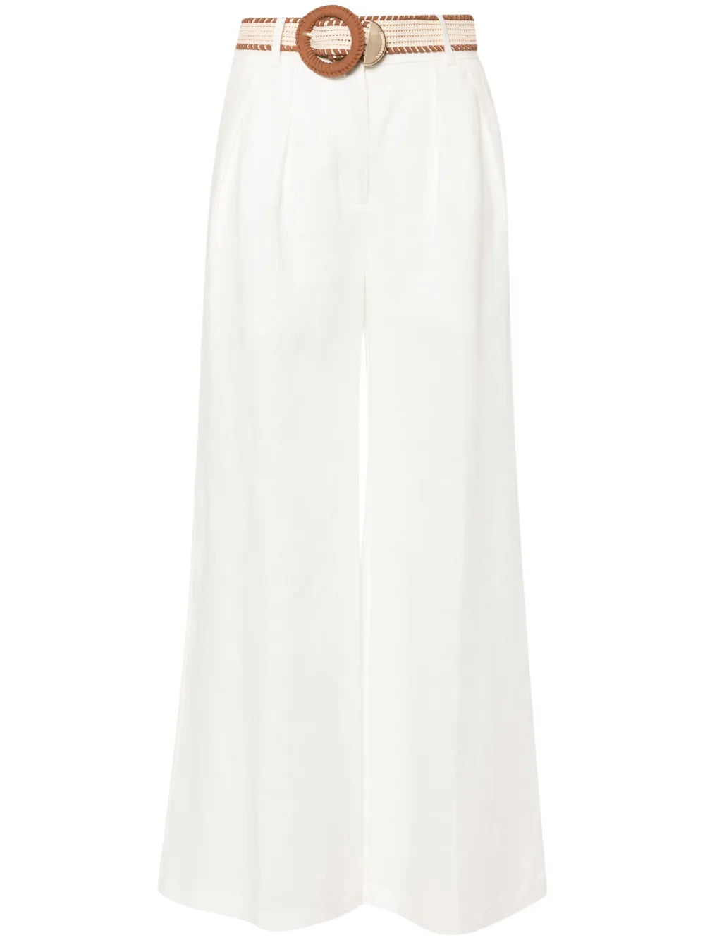 Golden Tuck Palazzo Pants