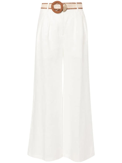 Golden Tuck Palazzo Pants