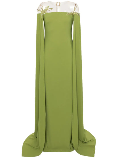 Daphne Bead-Embellished Crepe Dress