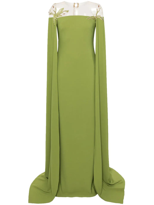 Daphne Bead-Embellished Crepe Dress