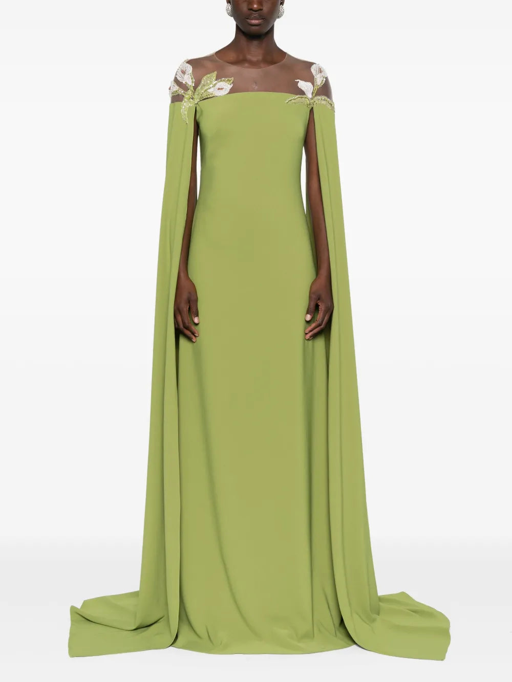 Daphne Bead-Embellished Crepe Dress