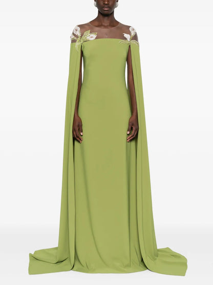 Daphne Bead-Embellished Crepe Dress