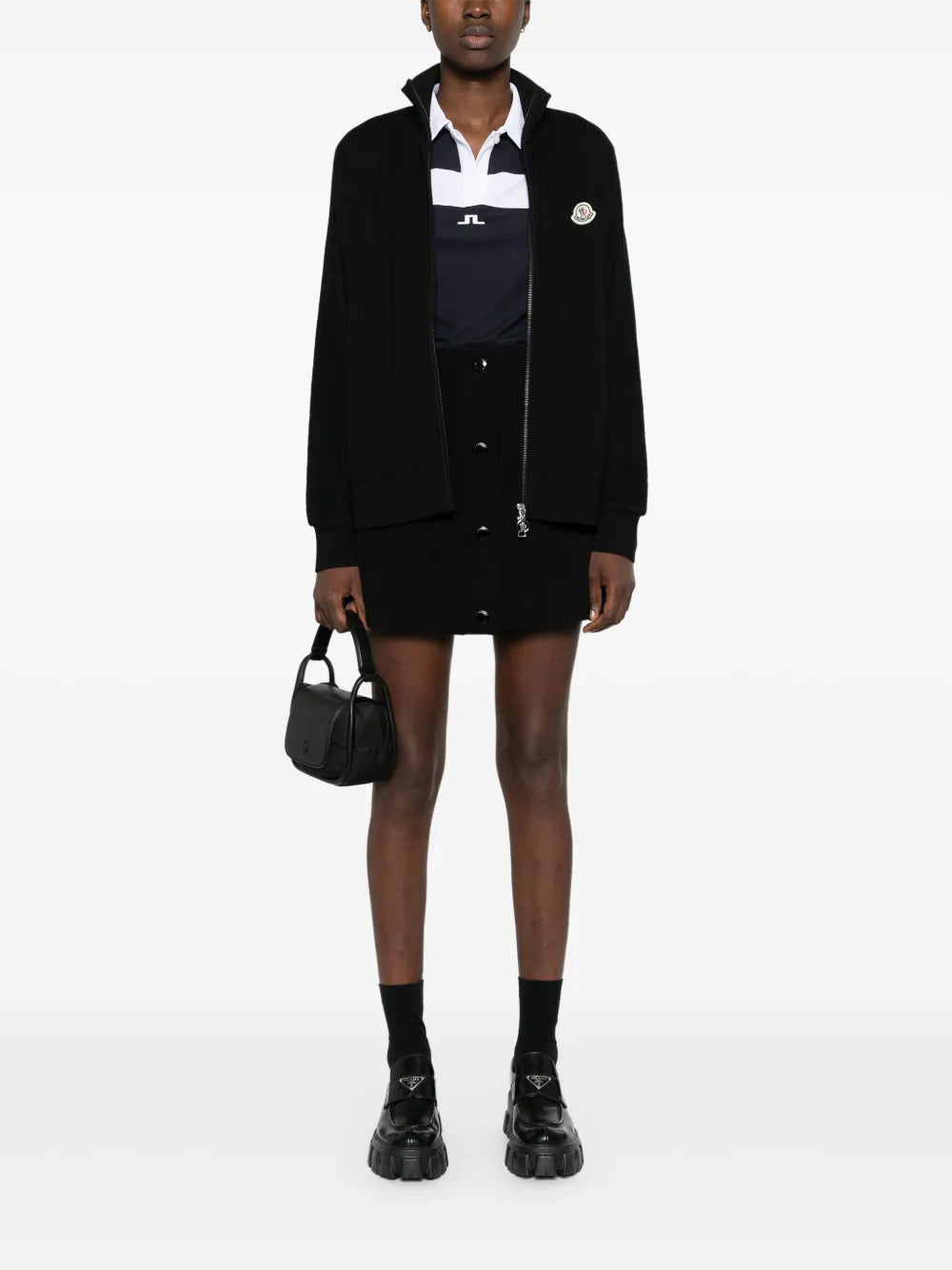 Logo-Appliqué Zipped Jacket