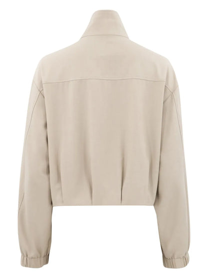 Geniveve Cropped Track Jacket