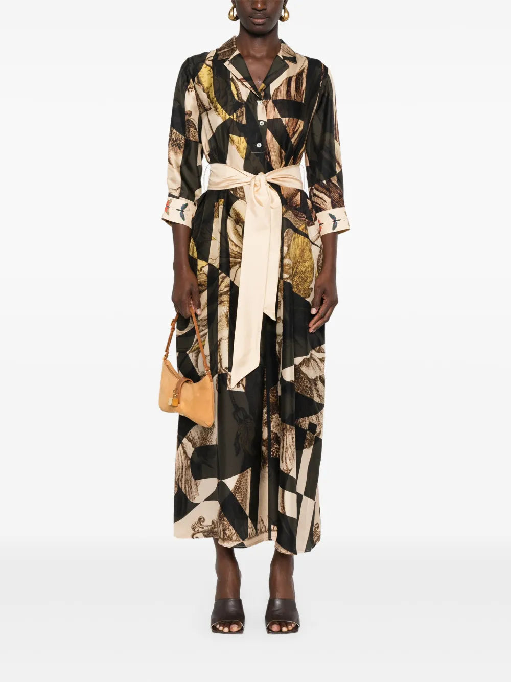 Aloe Graphic-Print Belted Dress