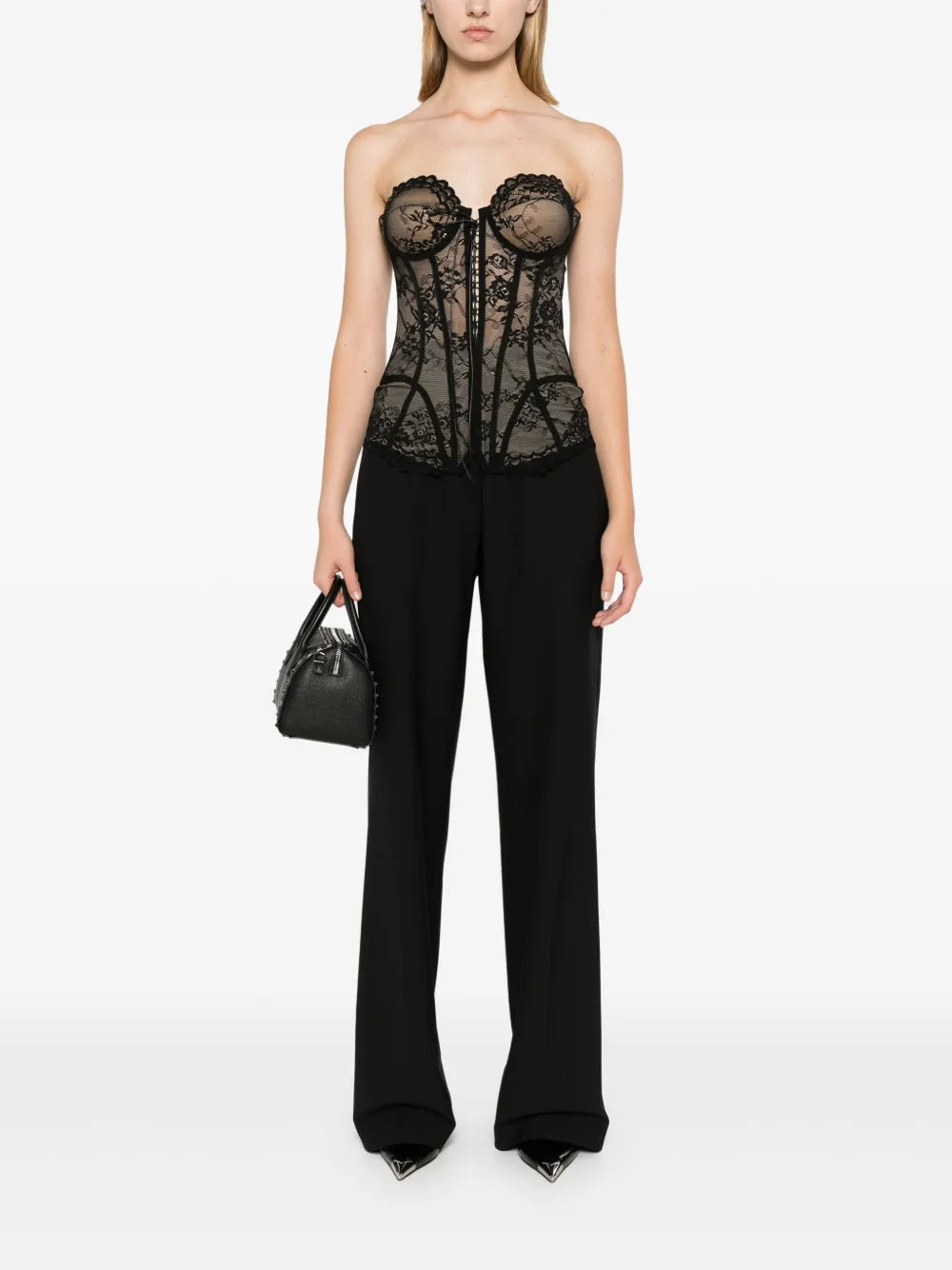 Wide-Leg Tailored Trousers
