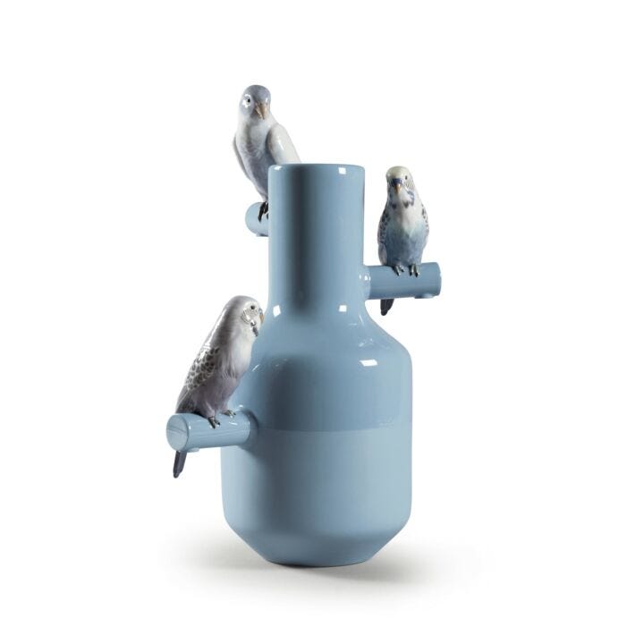 Parrot Parade Vase