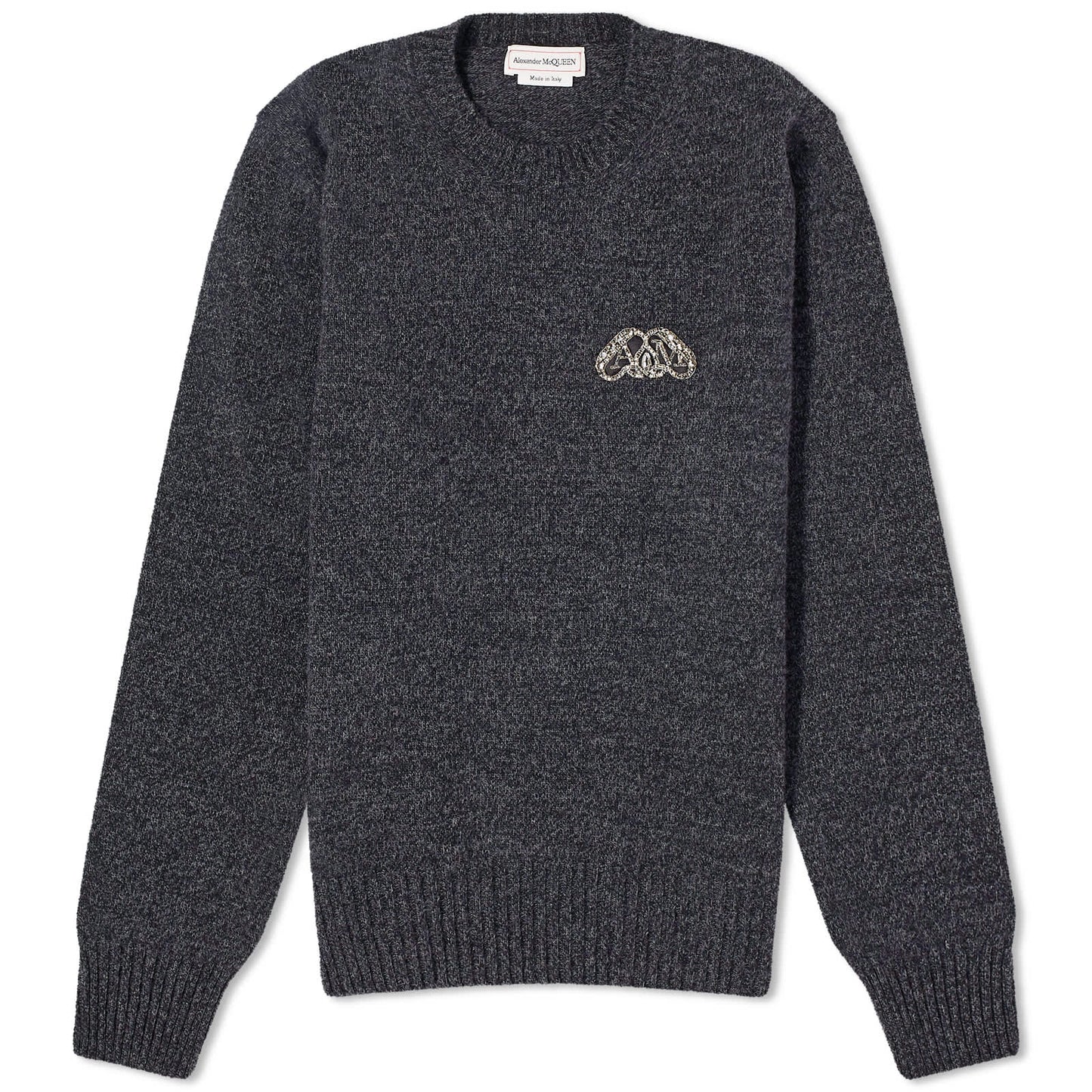 Jewelled Seal Logo Crew Neck Jumper