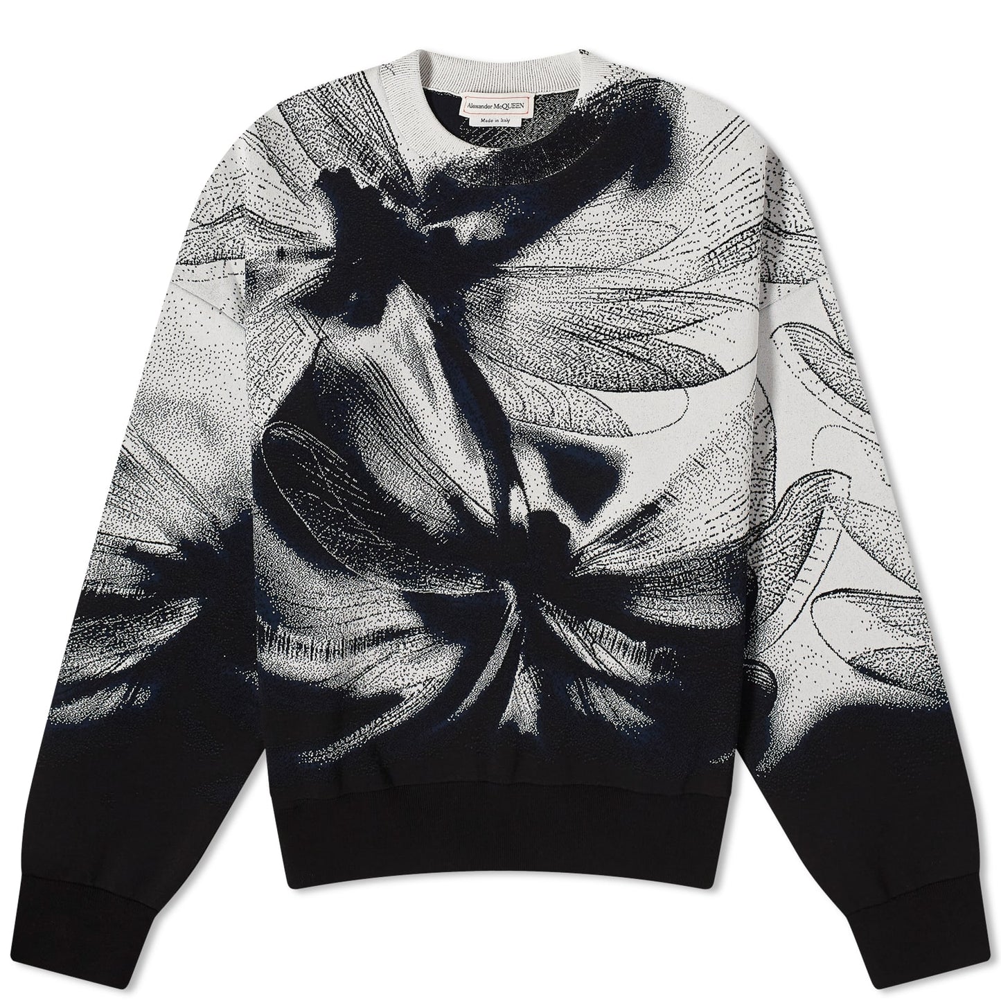 Jacquard Dragonfly Crew Neck Jumper