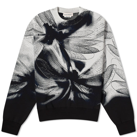 Jacquard Dragonfly Crew Neck Jumper