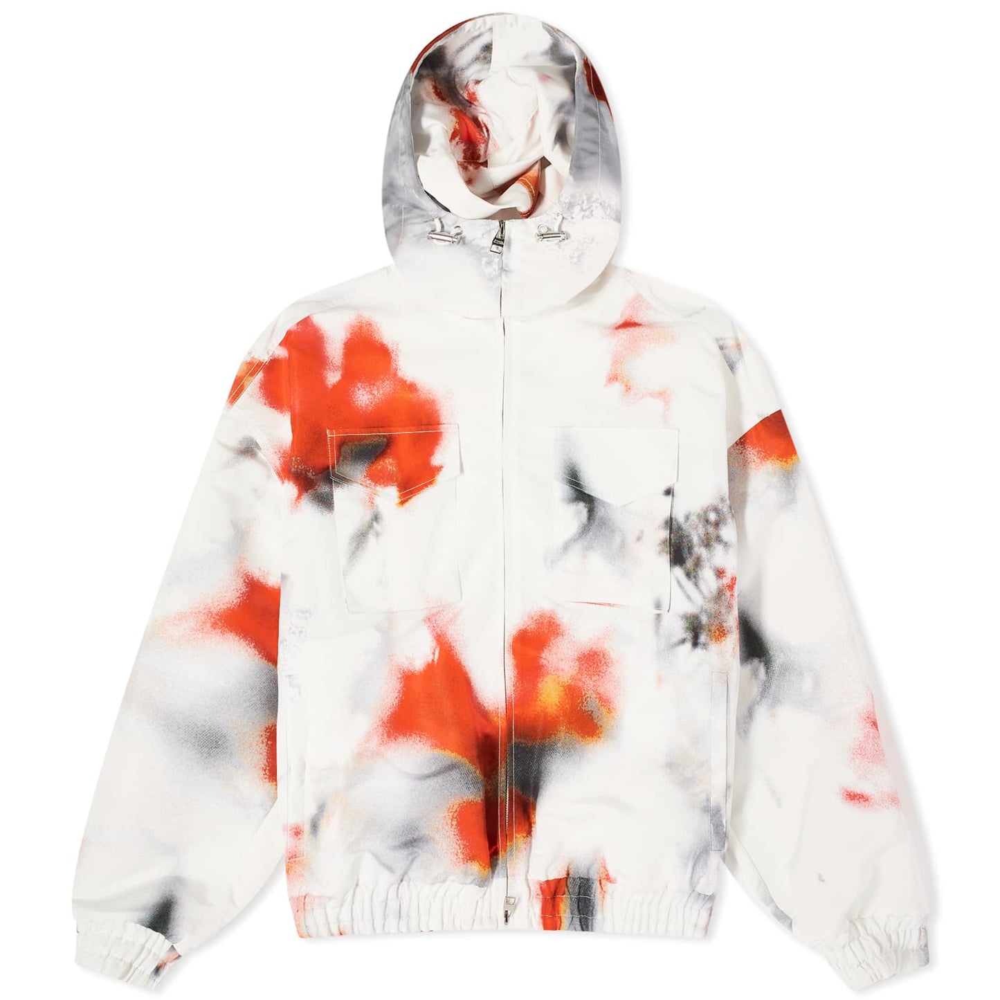 Obscured Flower Windbreaker Jacket