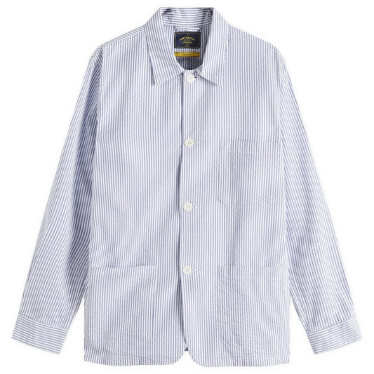 Labura Stripe Seersucker Chore Jacket