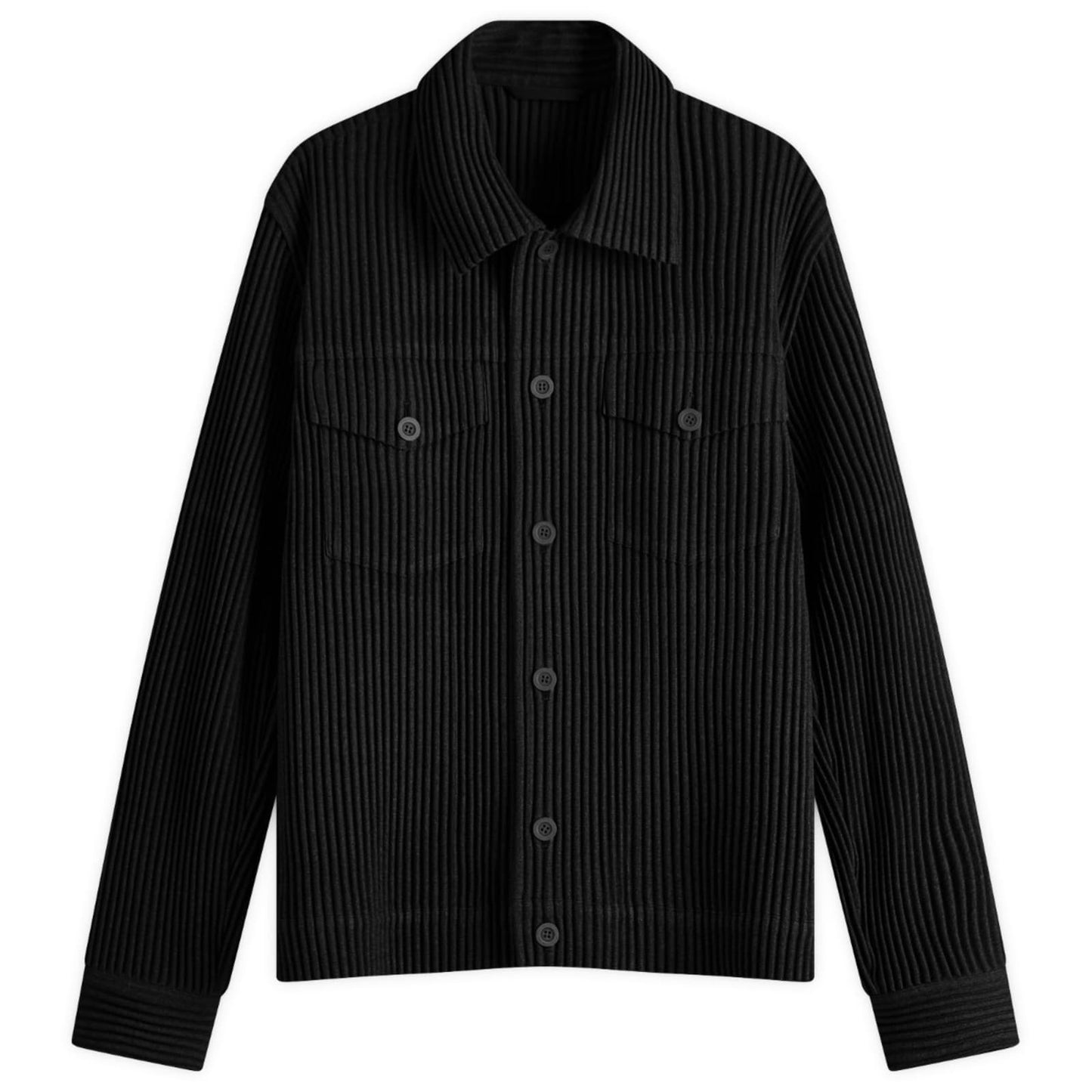 Wool Light Pleated Trucker Jacket