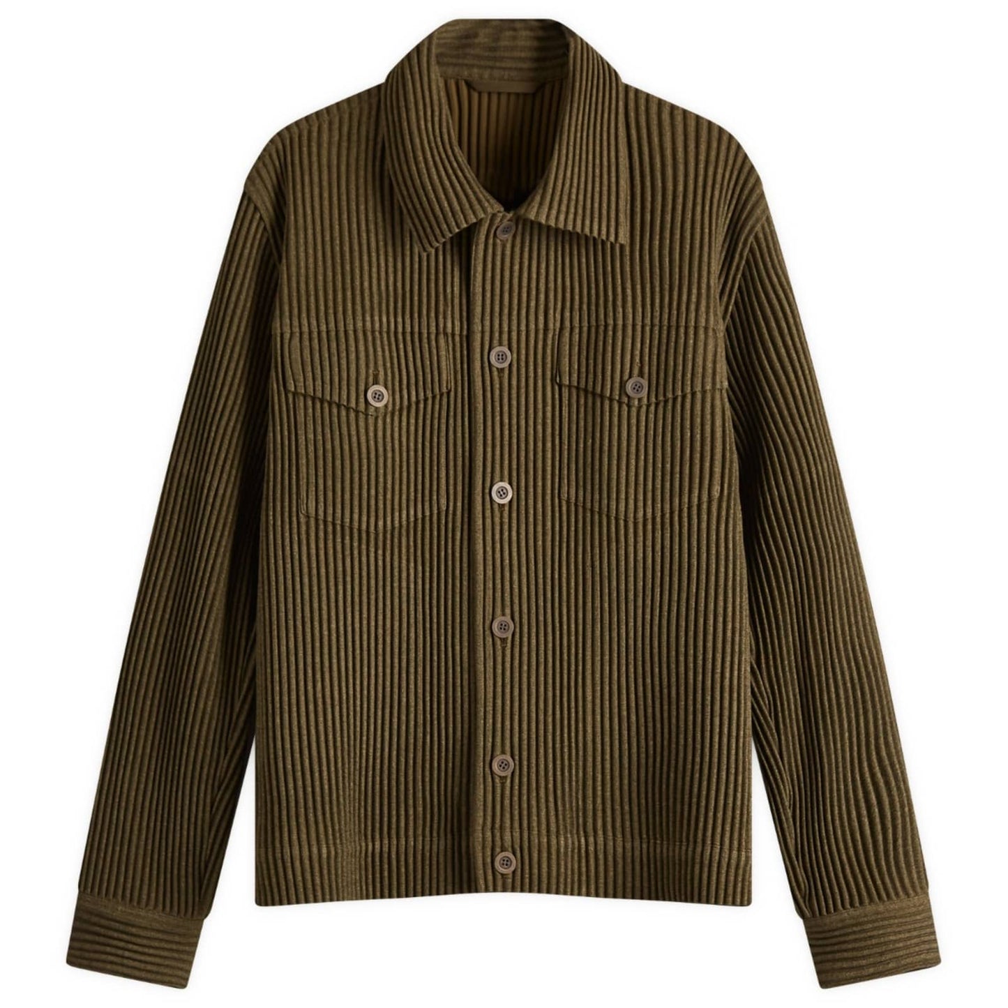 Wool Light Pleated Trucker Jacket