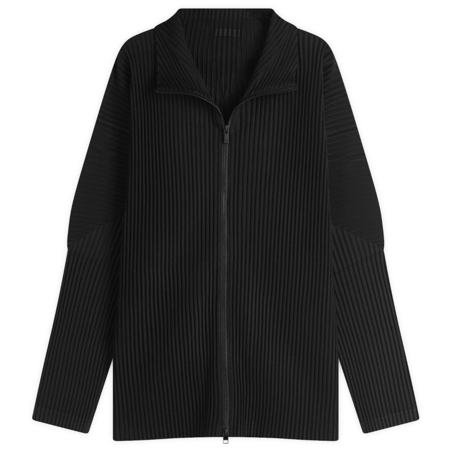 Pleated Zip Track Top