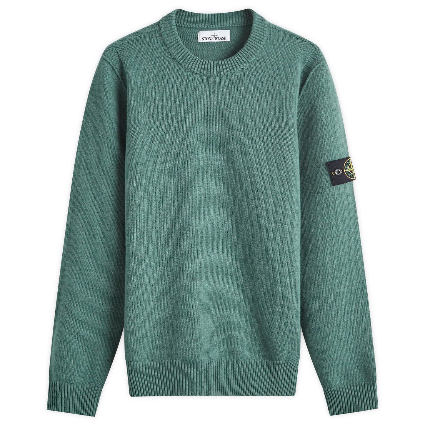 Reverse Seam Lambswool Crew Neck Jumper