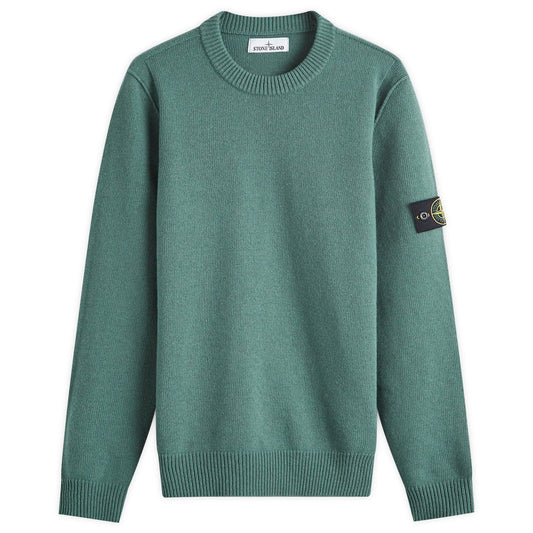 Reverse Seam Lambswool Crew Neck Jumper
