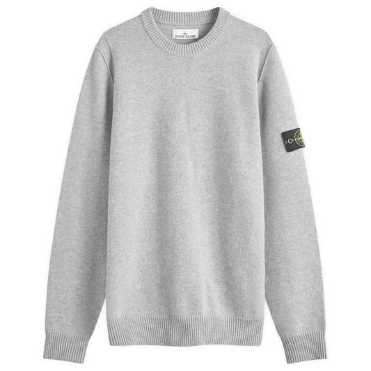 Reverse Seam Lambswool Crew Neck Jumper
