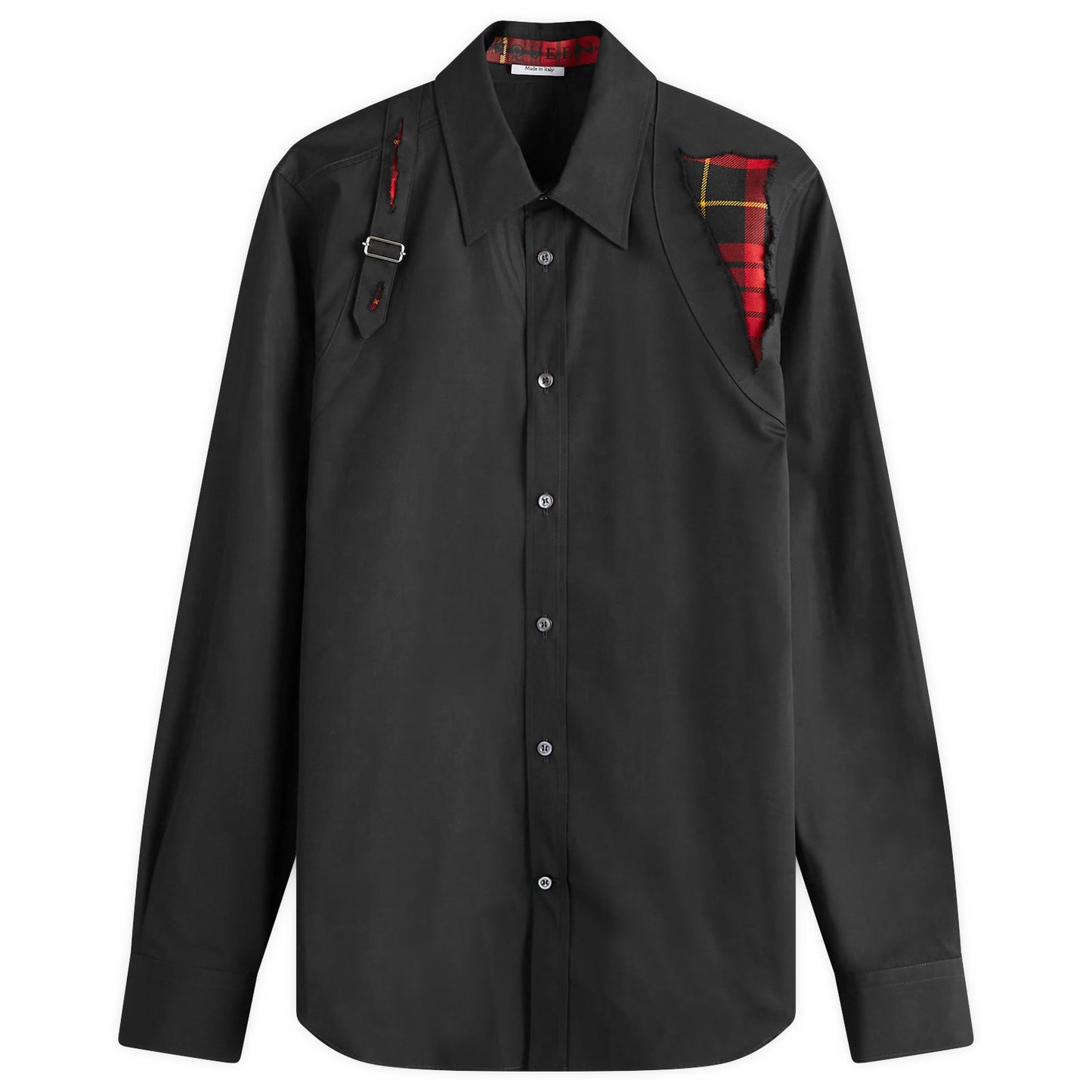 Distressed Tartan Harness Shirt