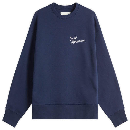 Embroidered Script Crew Sweatshirt