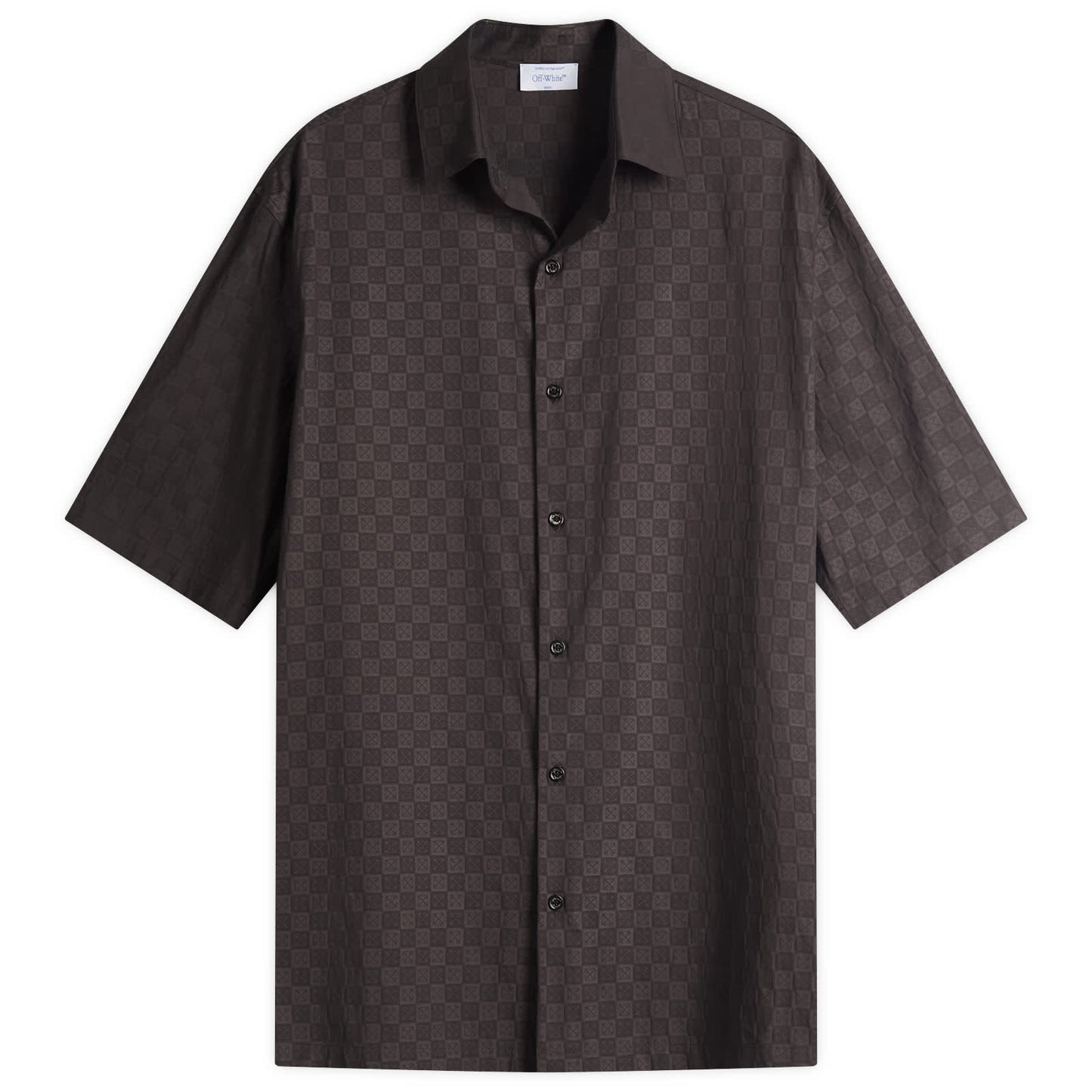 Damier Cotton Jacquard Bowling Shirt