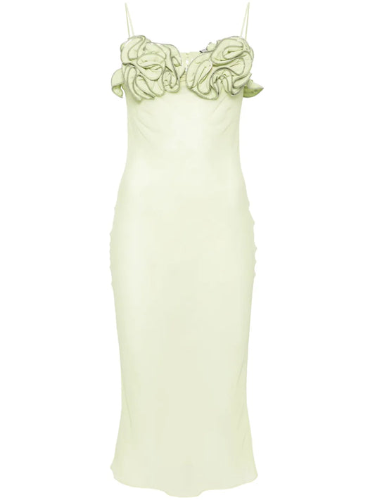 Zip-Detail Midi Dress