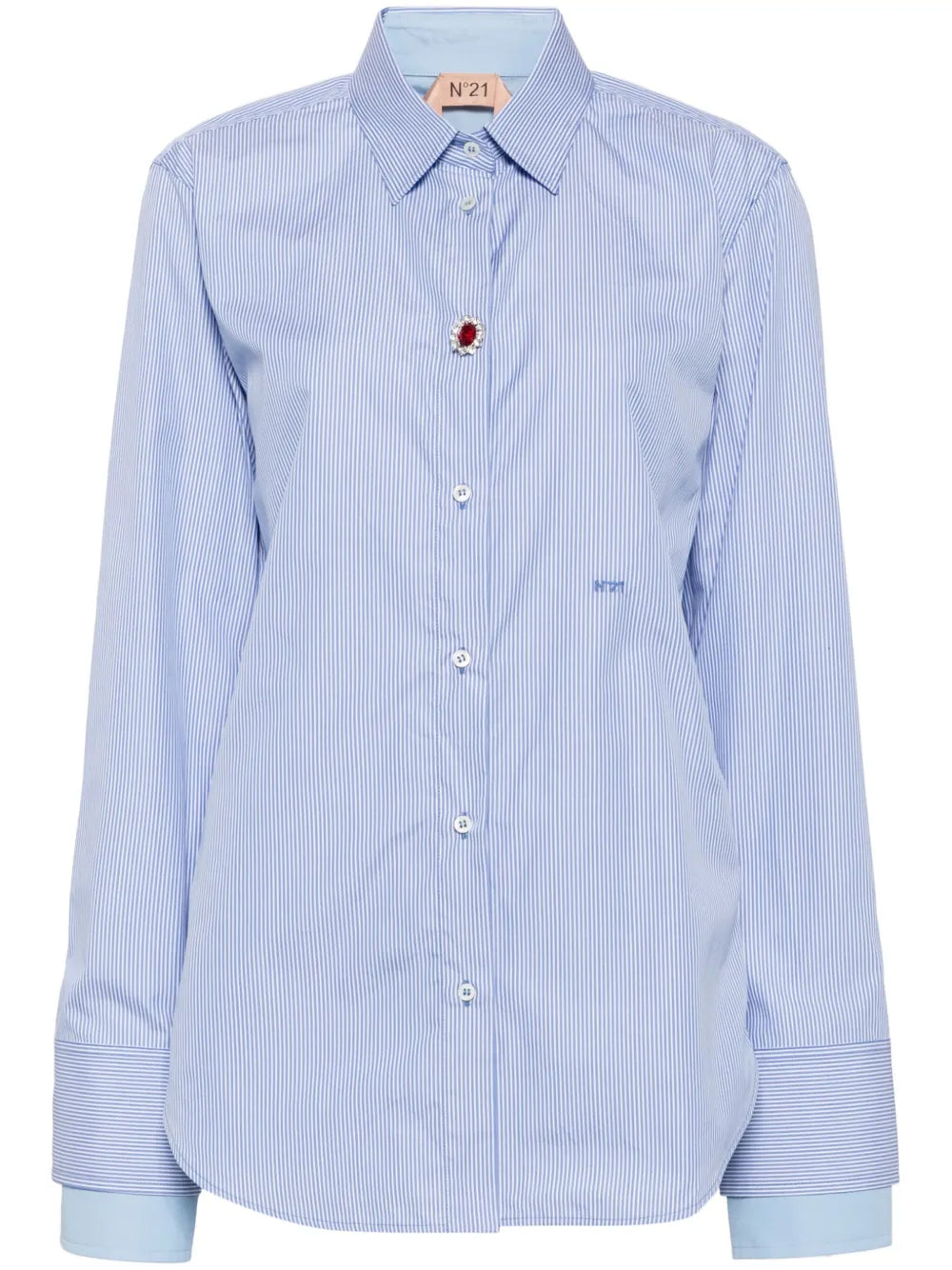 Logo-Embroidered Poplin Shirt