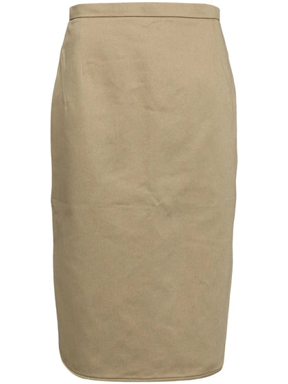 Stretch-Cotton Pencil Skirt