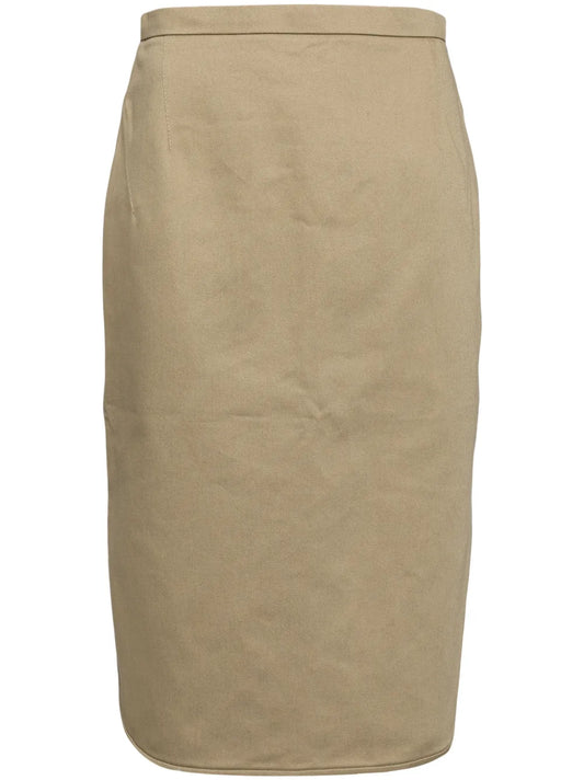 Stretch-Cotton Pencil Skirt