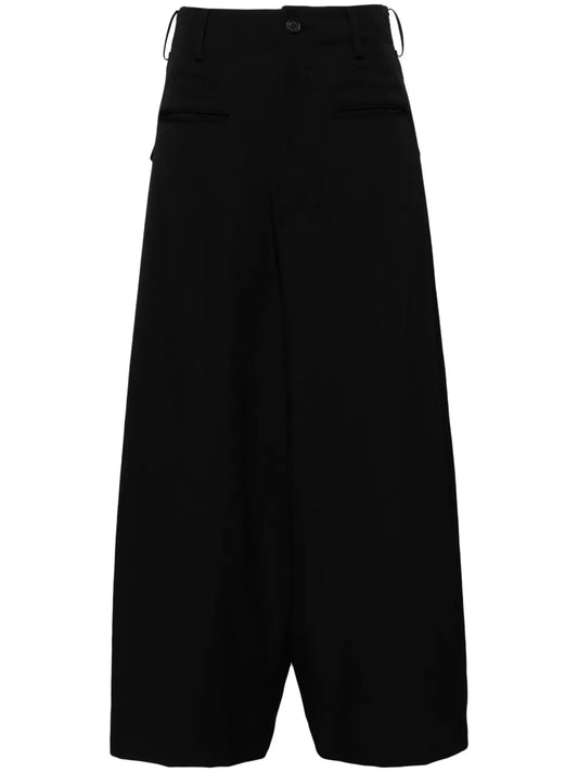Wide-Leg Wool Trousers