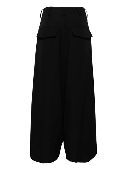 Wide-Leg Wool Trousers