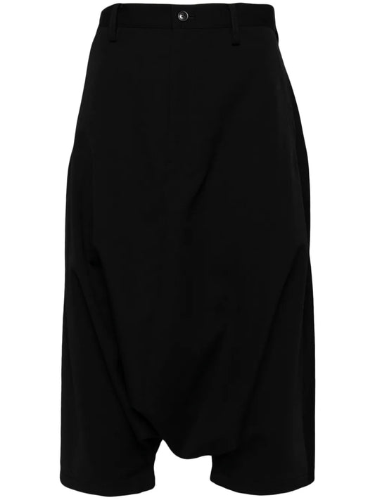 Drop-Crotch Wool Trousers