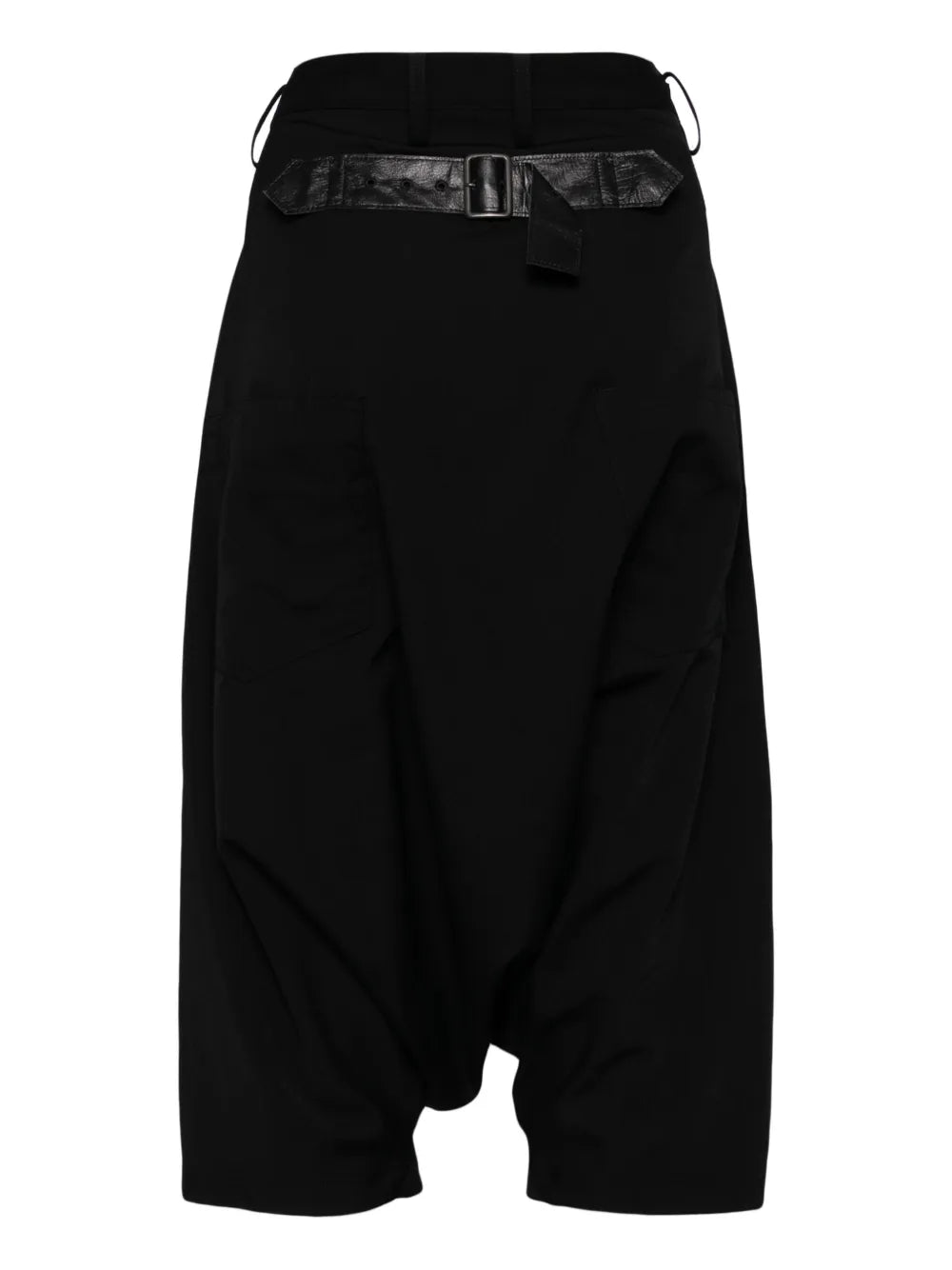 Drop-Crotch Wool Trousers