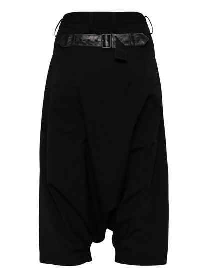 Drop-Crotch Wool Trousers