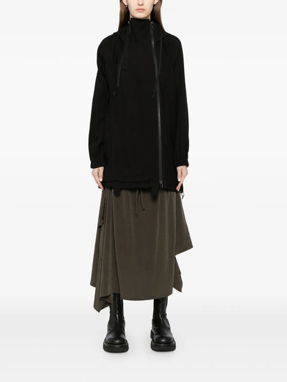 Asymmetric Hooded Jacket