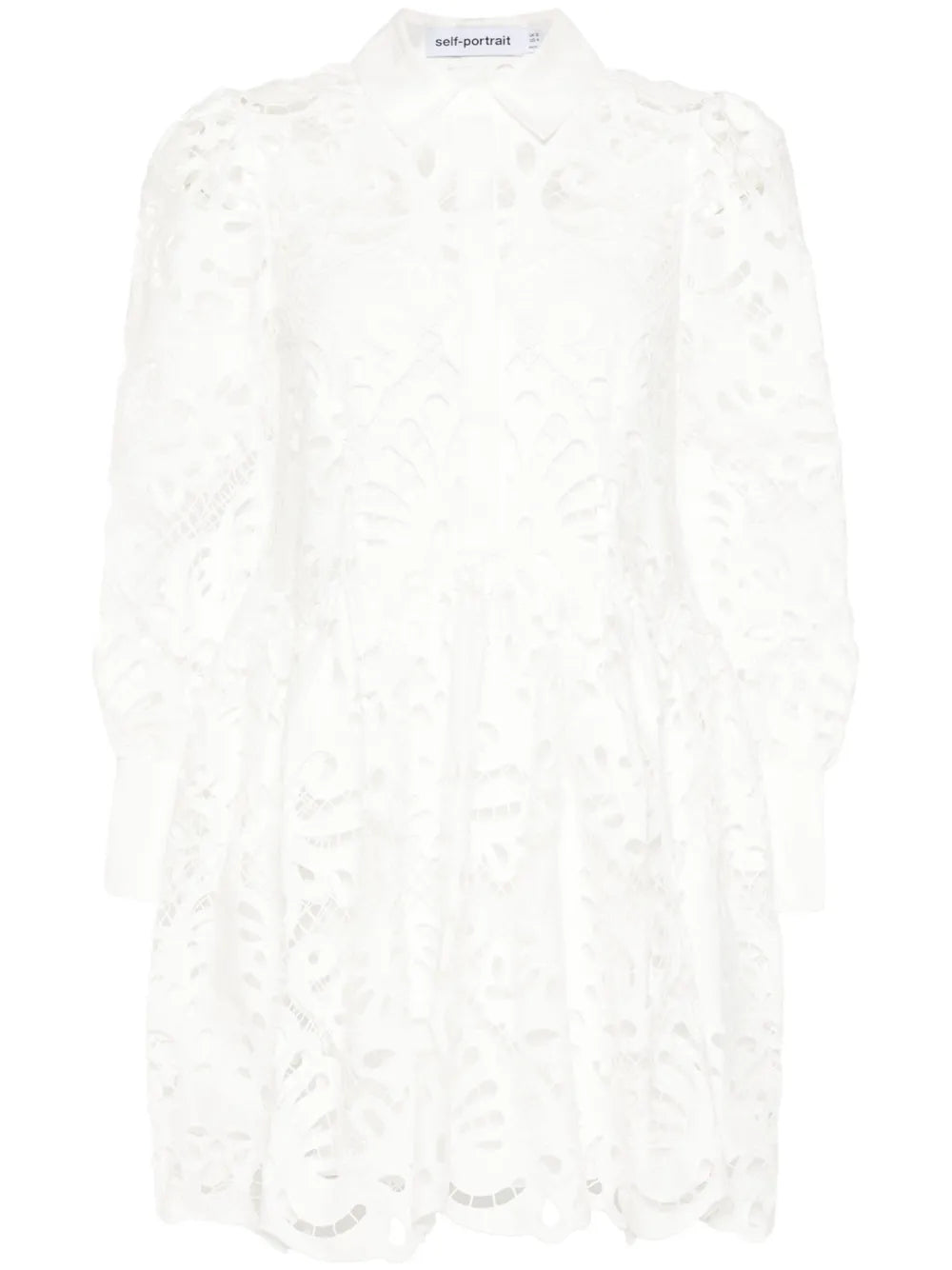 Guipure-Lace Mini Dress