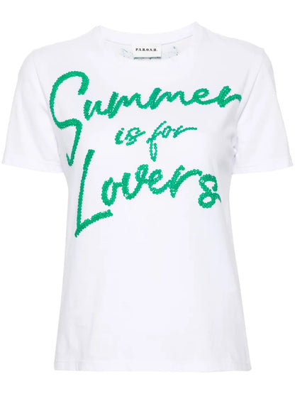 Sequin-Embellished Cotton T-Shirt