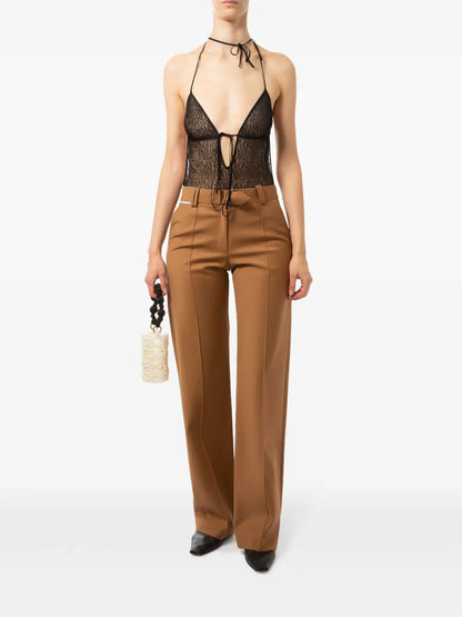 Halterneck Lace Bodysuit