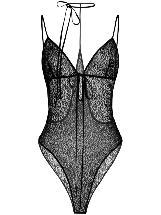 Halterneck Lace Bodysuit