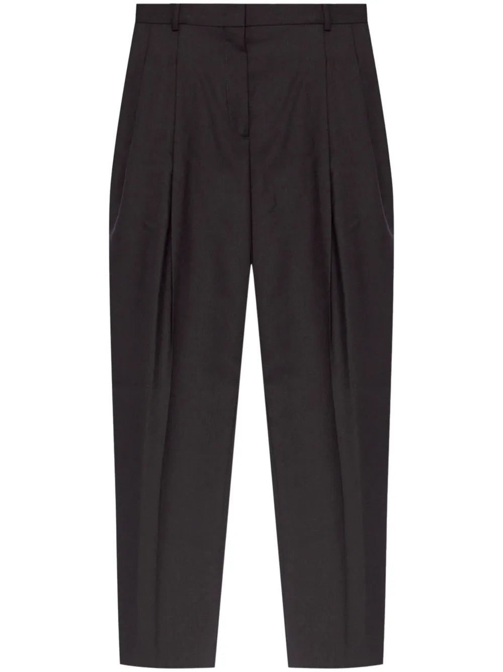 Tapered-Leg Wool Trousers