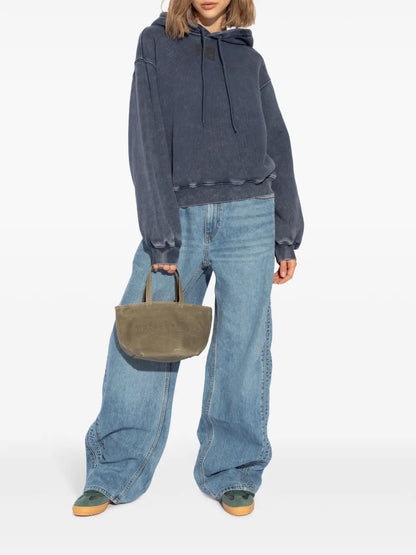 Logo-Embossed Boyfriend Jeans