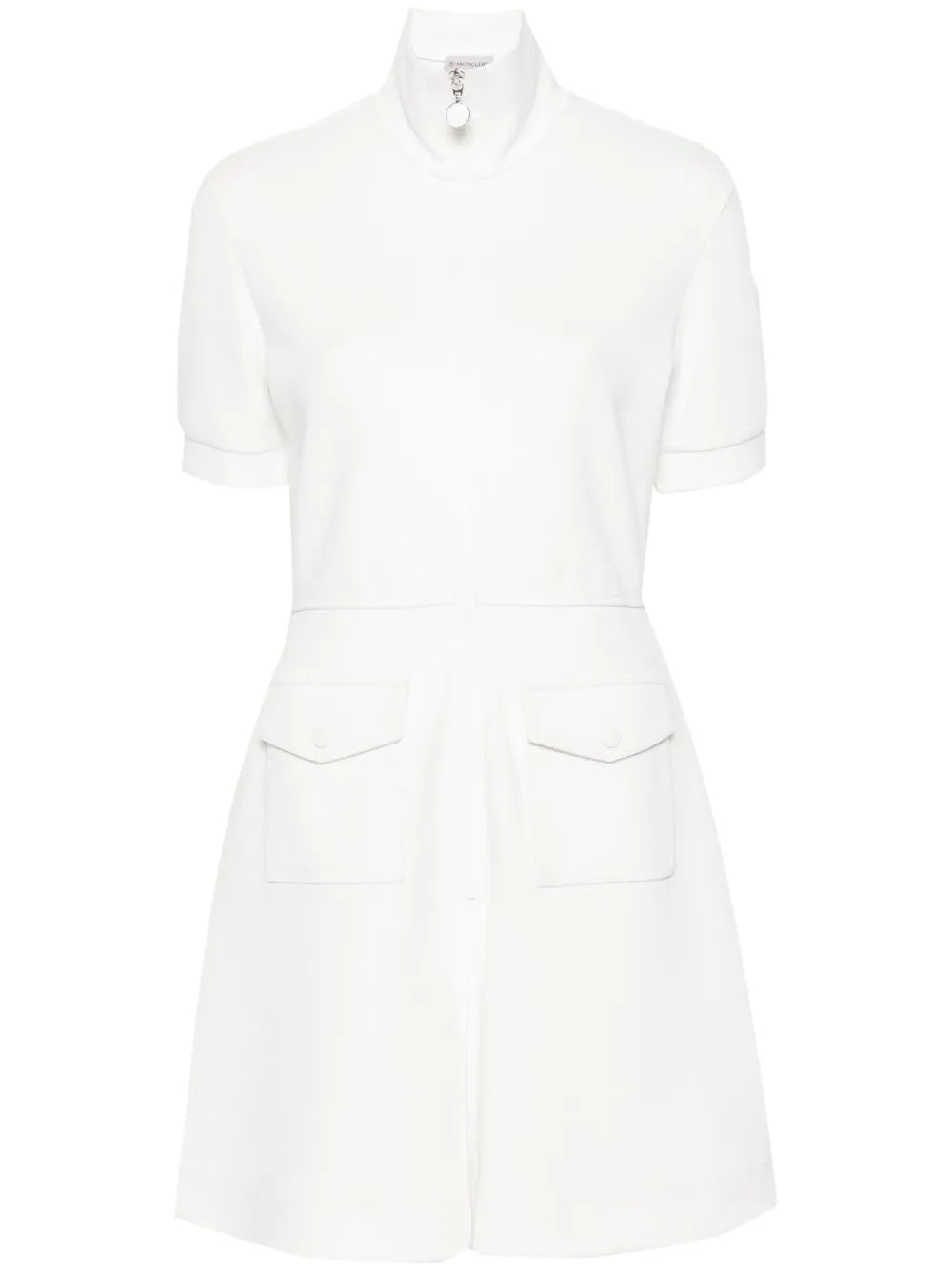 Logo-Patch Piqué Mini Dress